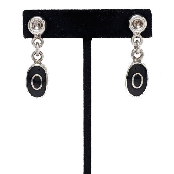 TAXCO Earrings / Sterling Silver Chain Link Earrin