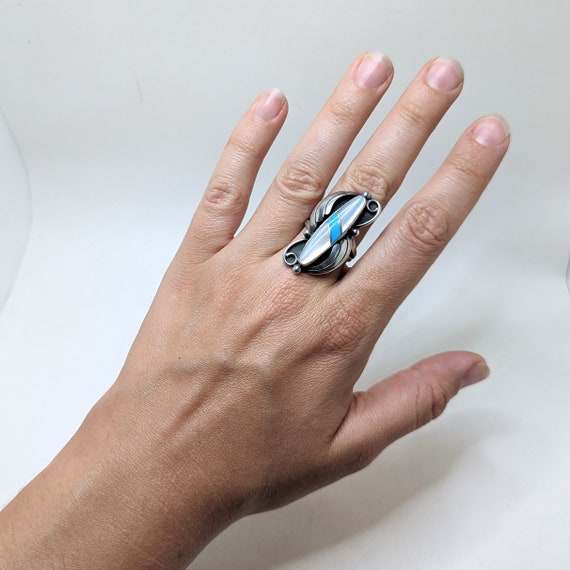 Turquoise Ring 9 / Native American Jewelry / TURQ… - image 6