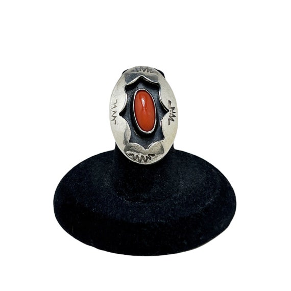 Vintage CORAL Sterling Ring 6 | SHADOWBOX Native … - image 1
