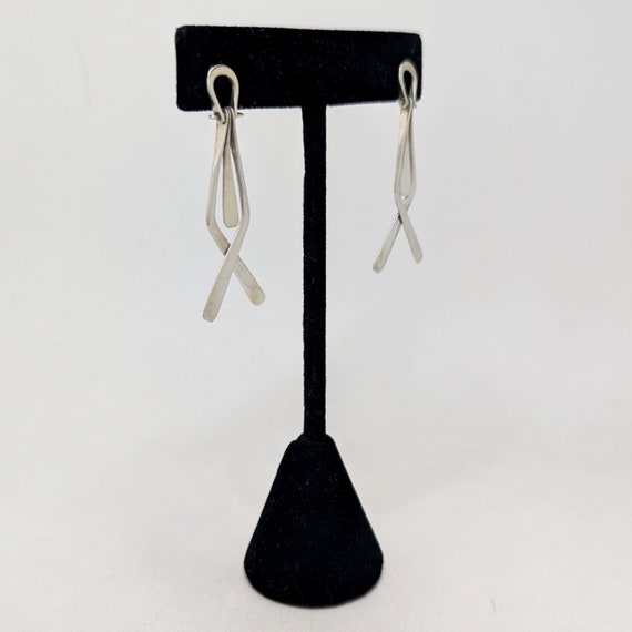 Modernist MOBILE Sterling Earrings / Abstract Ava… - image 3