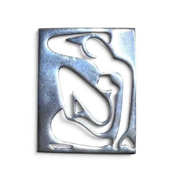 Sterling Taxco Figural Pin View 3