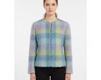 Vintage Donegal Design Mohair Wool Irish Coat