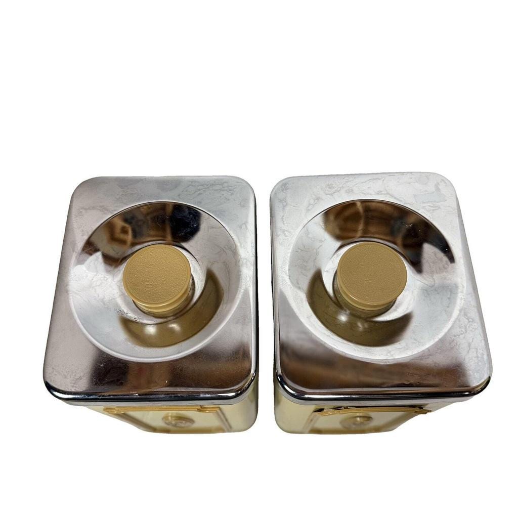 ヴィンテージ Ekco Canada キャニスター 2個セット 小麦粉と砂糖 1960
