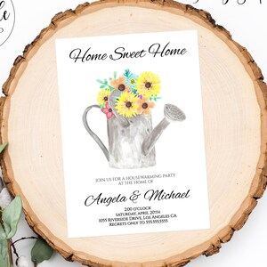 Spring Housewarming Invitation, Housewarming Party Invitation Edit Download Printable Template Housewarming Invite Digital Floral Corjl HSWA