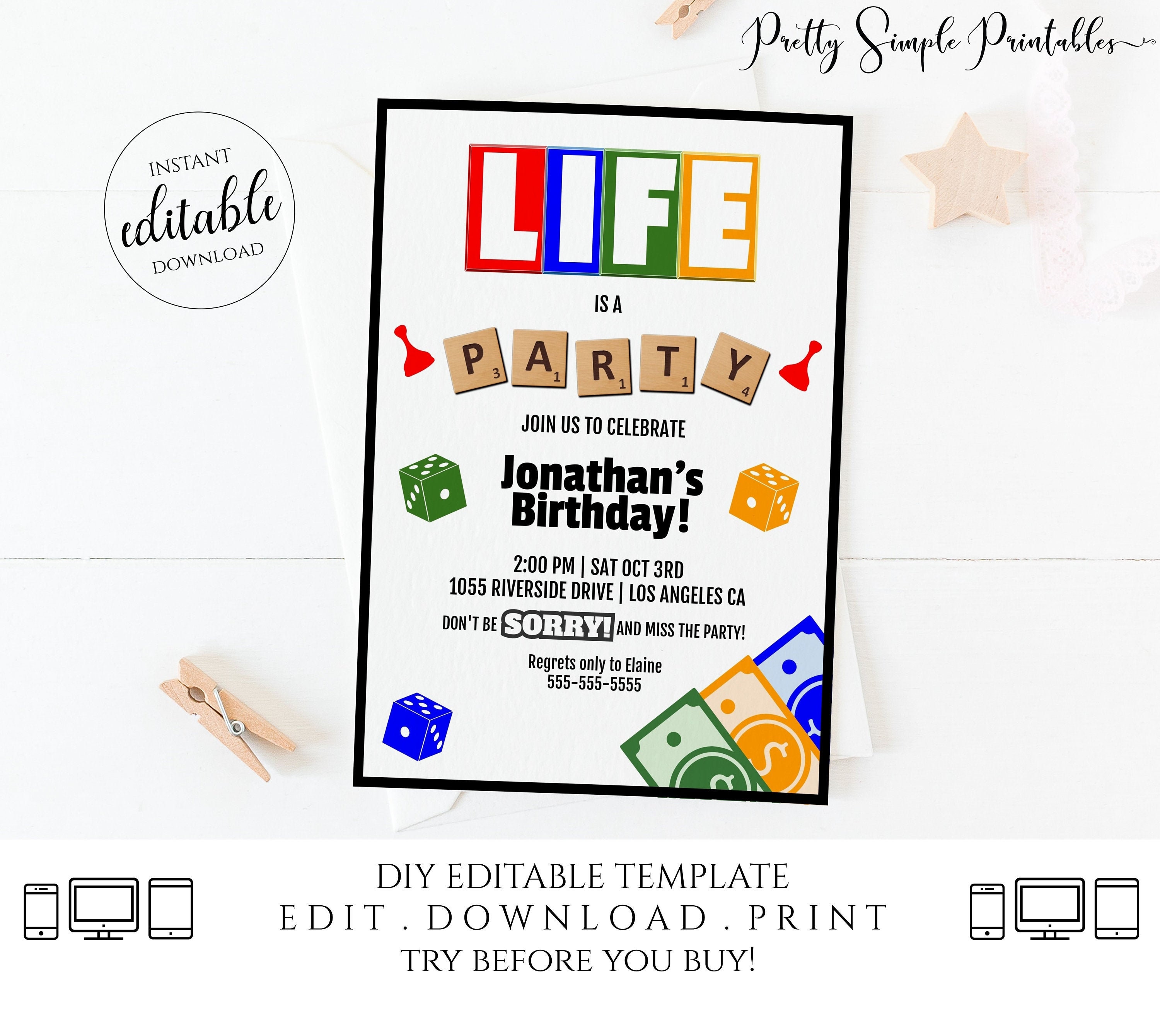 10 Best Life Board Game Printable Template PDF for Free at Printablee