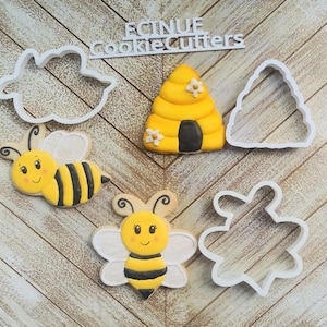 Bumblebee and Hive Cookie Cutters