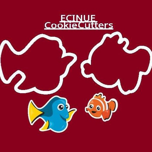 Cookie Cutter inspired by Doris and Nemo