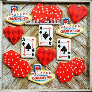 Casino inspired cookie cutters