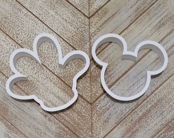 Mickey's head, Glove and Boot Cookie Cutters