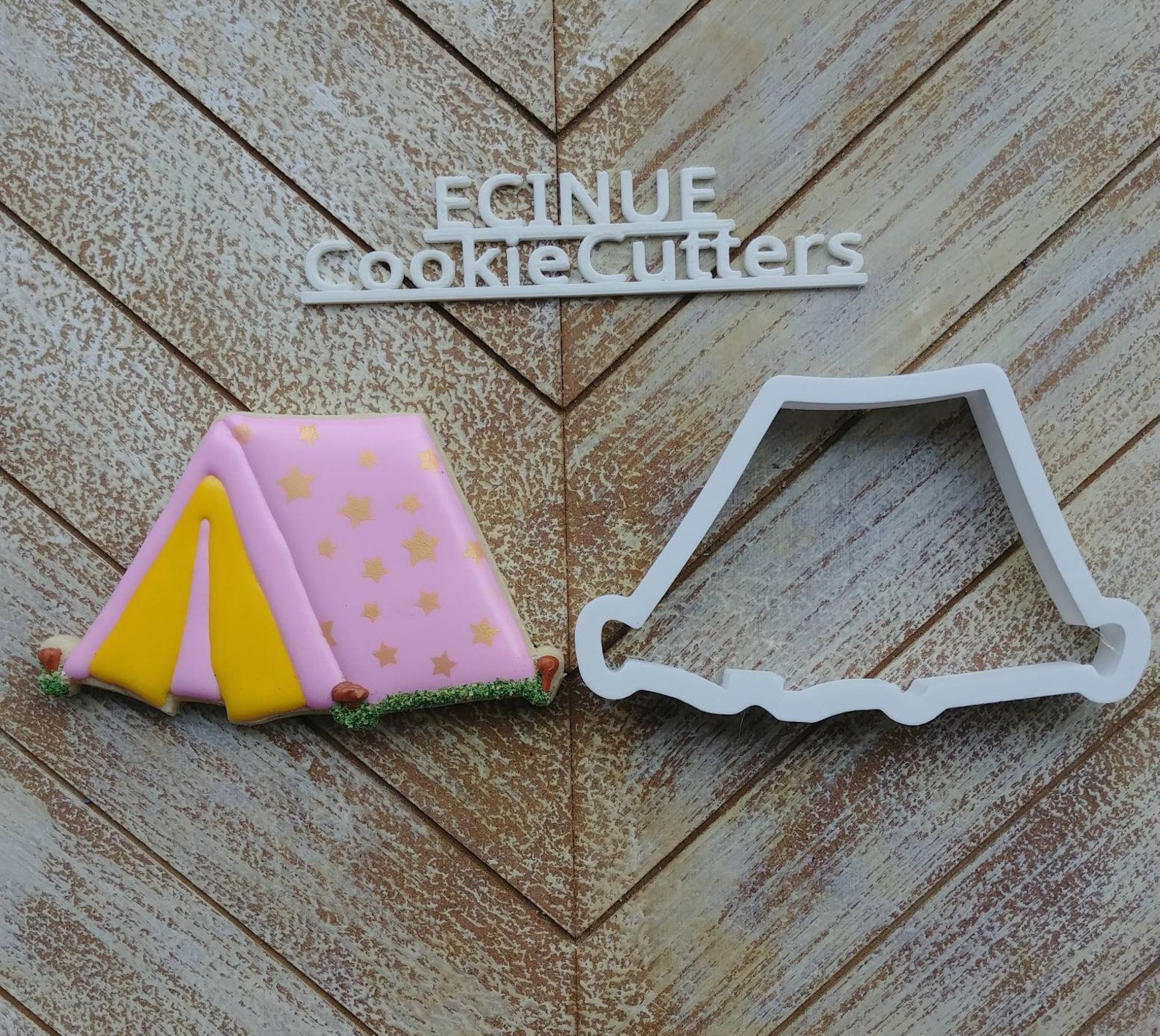 Camping theme Cookie Cutter Set Etsy