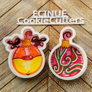Christmas balls ornament cookie cutters
