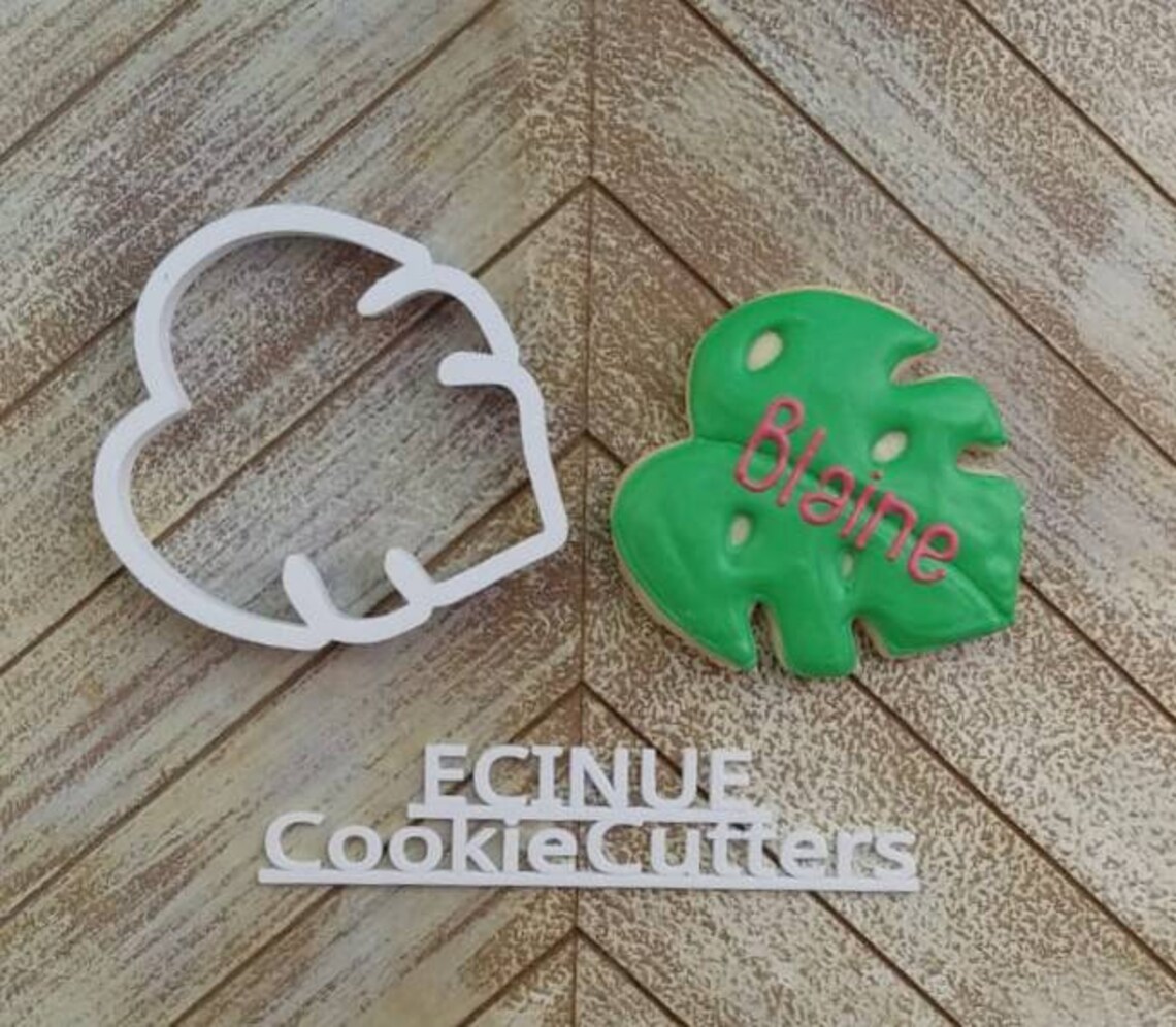 Tropical Palm leaf Cookie Cutter Etsy