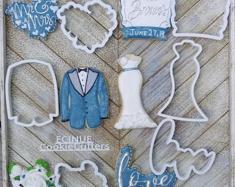 Wedding Party Cookie Cutters