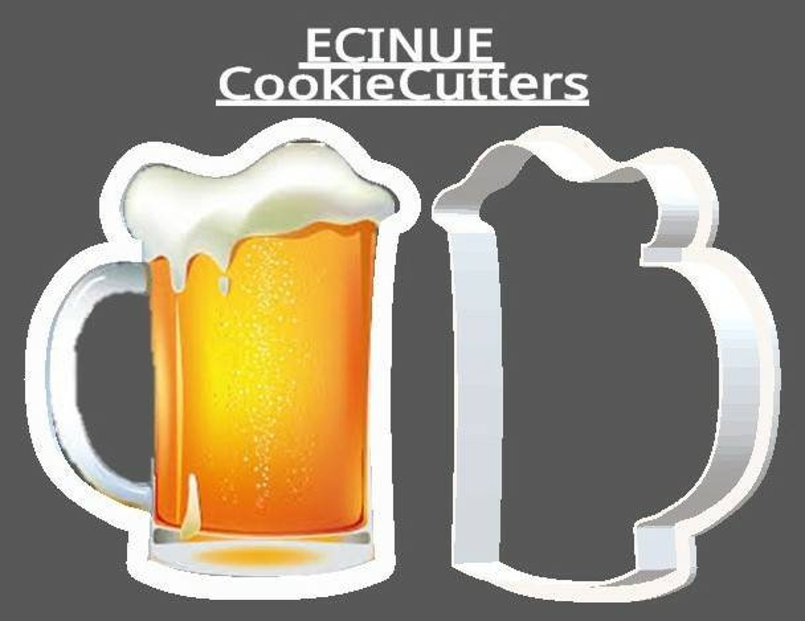 Glass of beer Cookie Cutter Etsy
