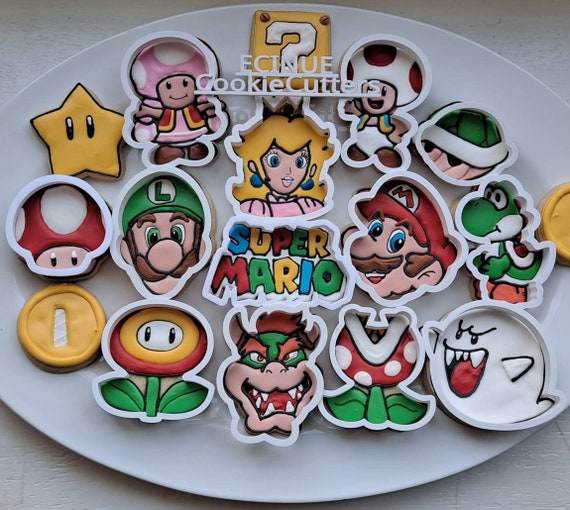 Mario Bros Inspired Cookie Cutters Etsy