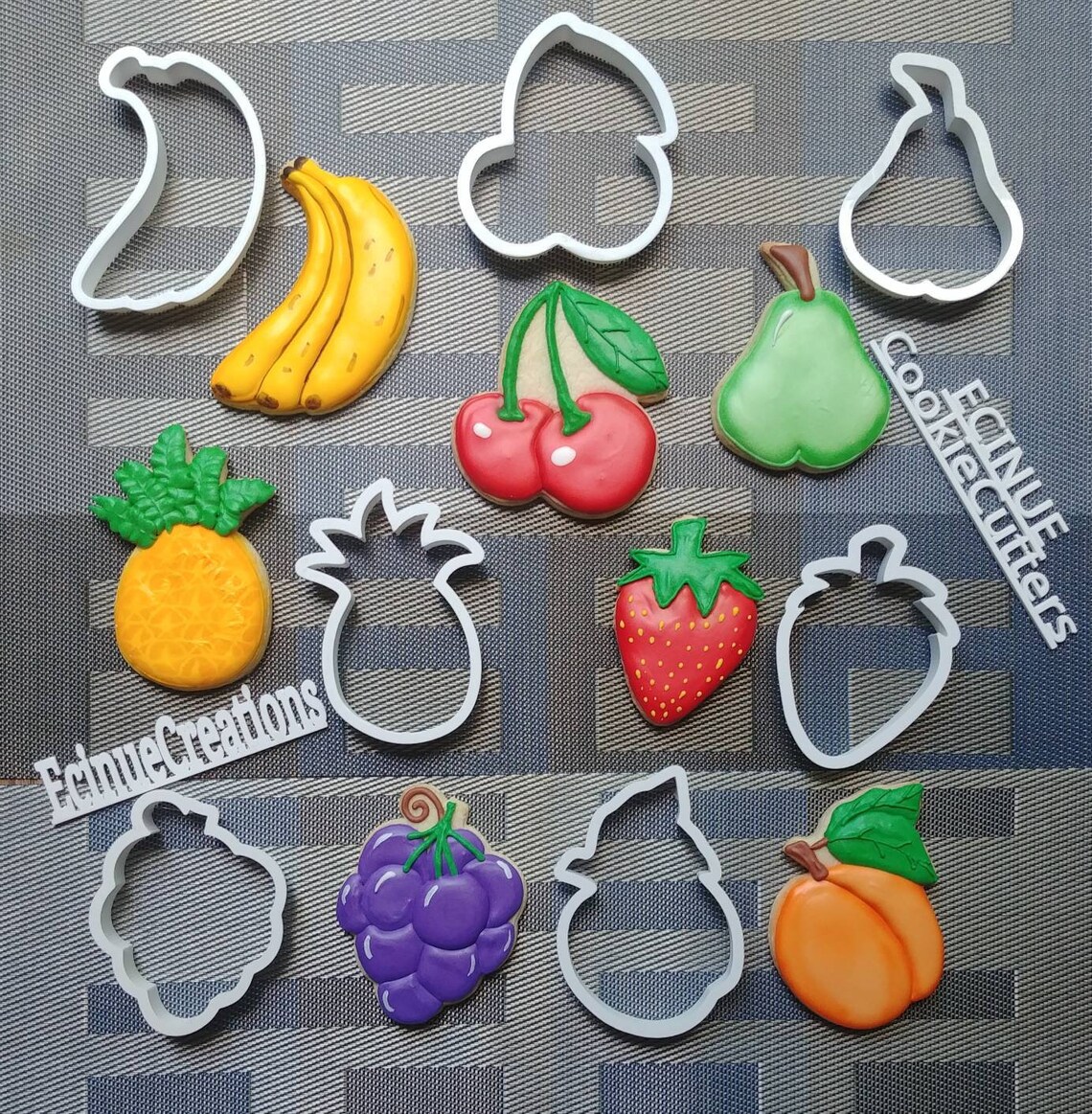 Fruit set cookie cutters Etsy