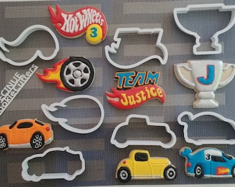 Cookie cutter set inspired by Hotwheel cars
