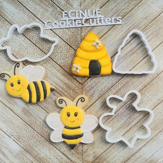 Bumblebee and Hive Cookie Cutters