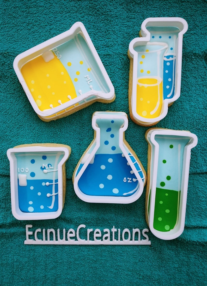 Science Lab Cookie Cutters Etsy