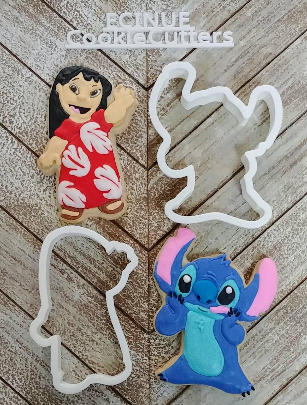 Christmas - Lilo and Stitch - Stitch with Candy Cane 266-F732 Cookie Cutter  Set