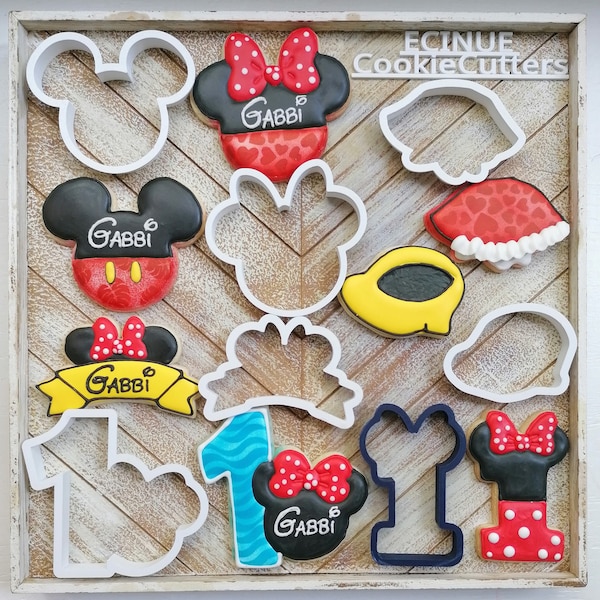 Mouse inspired cookie cutters