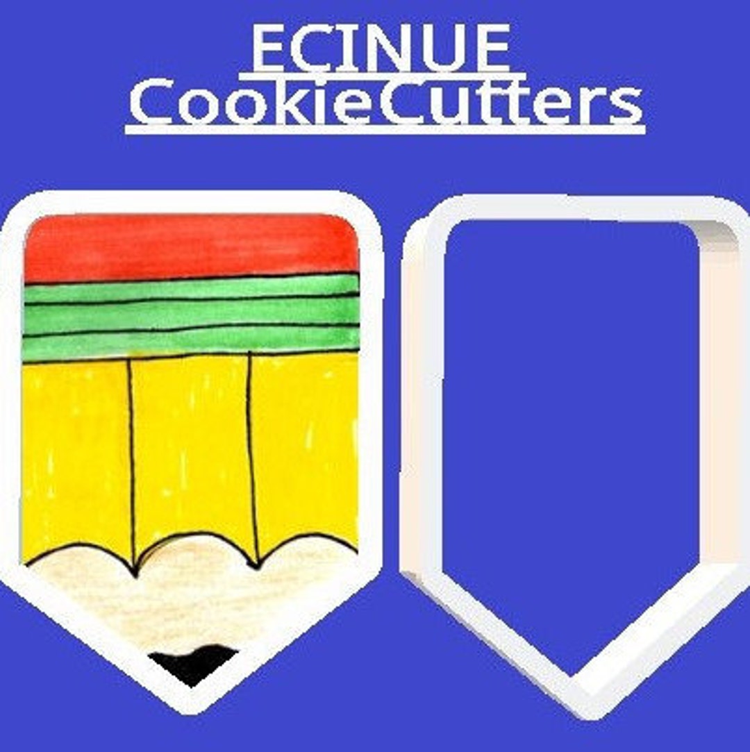 Fat Pencil and Fat Pencil With Ribbon Cookie Cutters Etsy