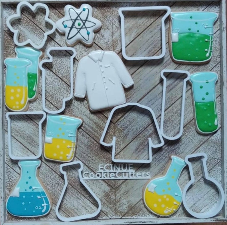 Science Lab Cookie Cutters Etsy