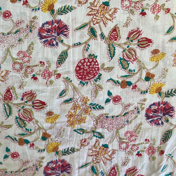 Indian Cotton Fabric - Etsy