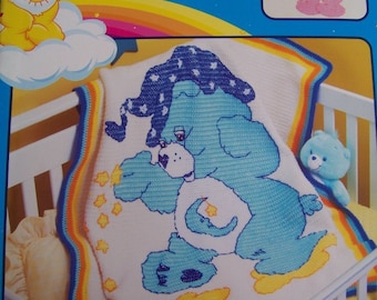 Care Bear Blanket Etsy Care Bear Blanket Etsy
