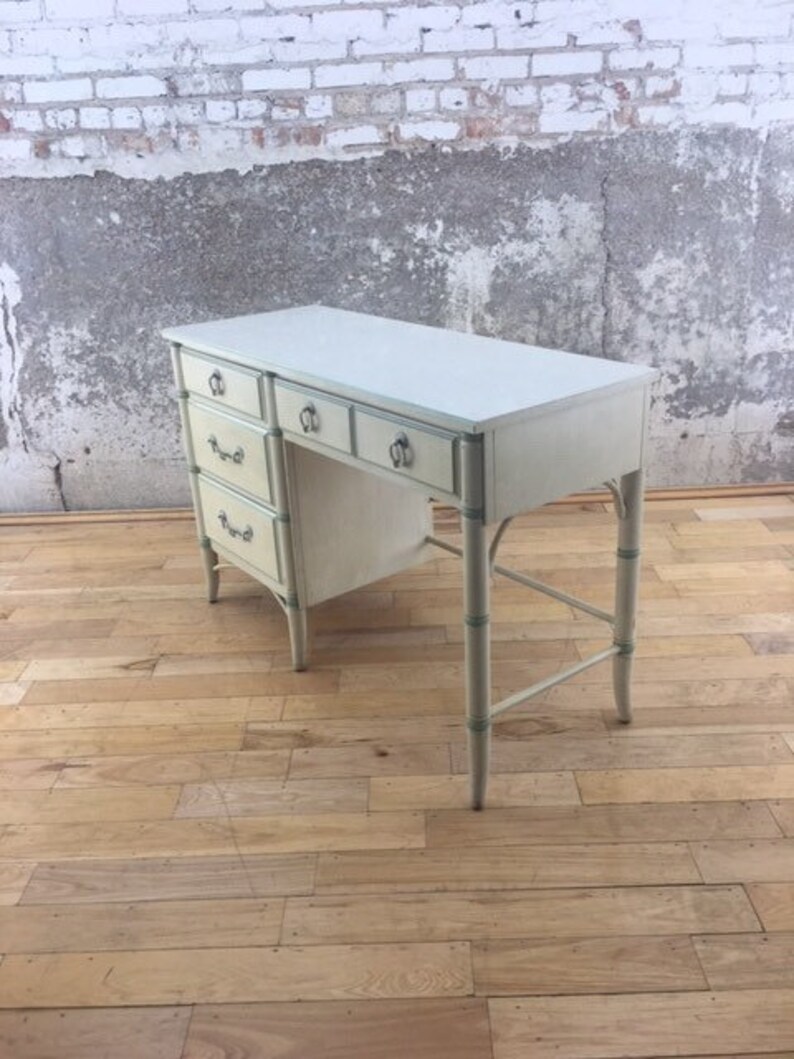 Made To Order Vintage Thomasville Faux Bamboo Desk Lacquered Your