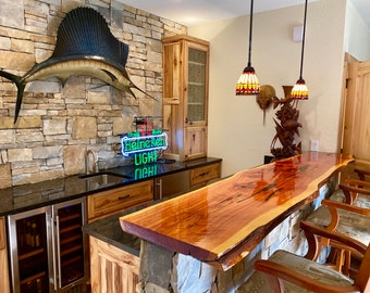 Epoxy live edge bar top hotsell