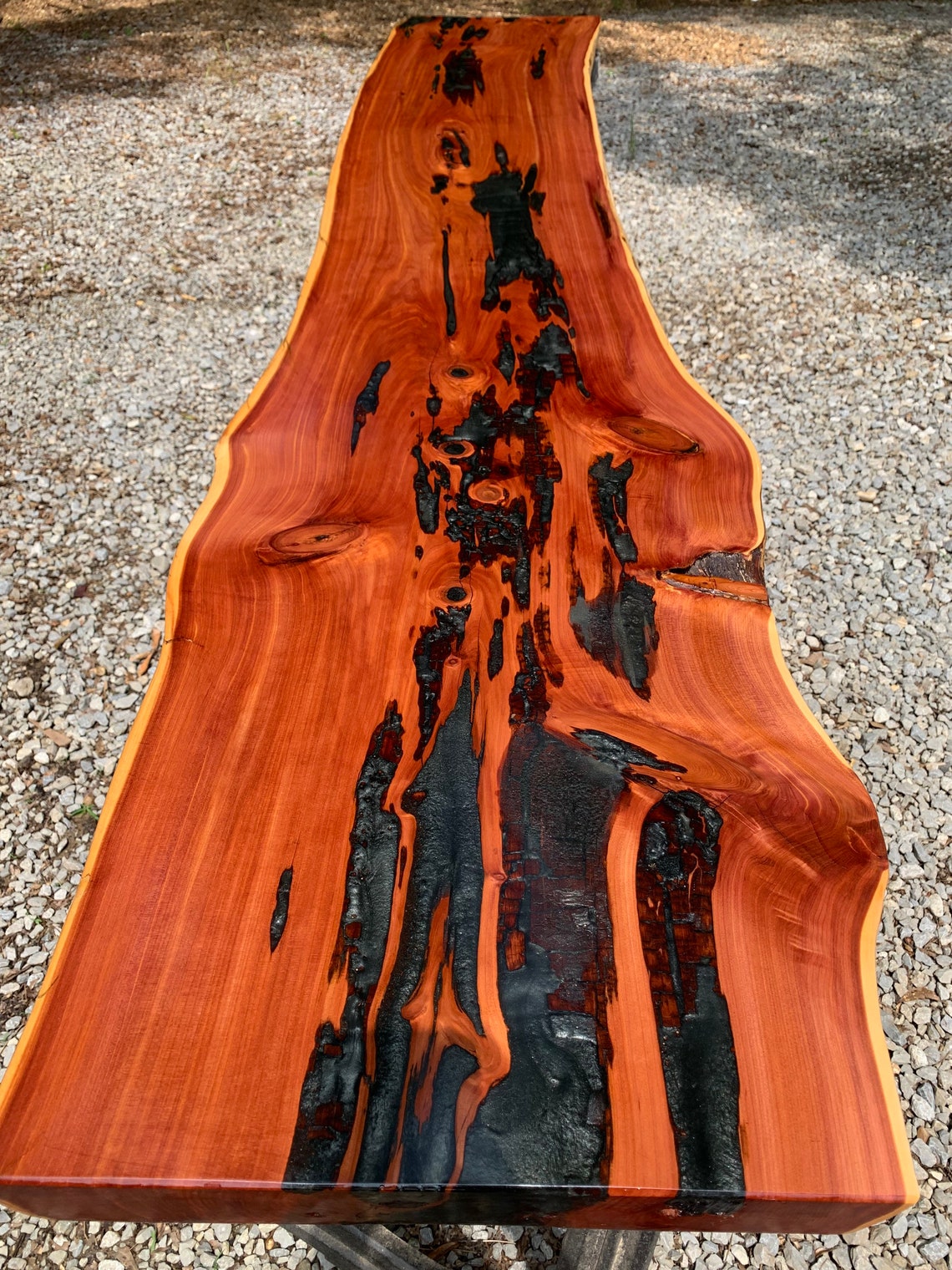Finished Cedar Slab Custom Epoxy Bartop Table Custom Sizes Etsy