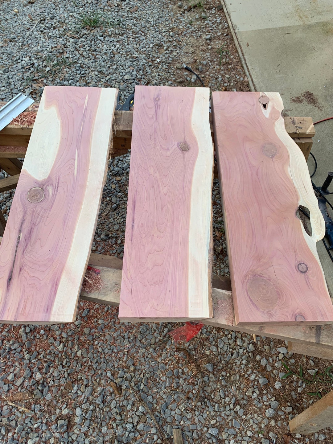 36 Cedar Shelves, Live Edge Slab Shelf Red Cedar Shelving 24 108 Etsy