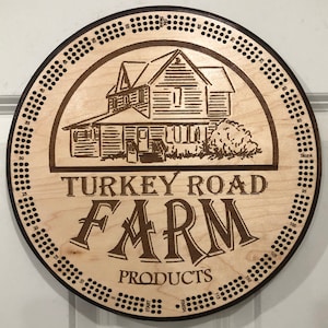 Personalized Cribbage board and wall display - Custom Cribbage board with CARD STORAGE and cards,  3 tracks of 120 points & 6 pegs