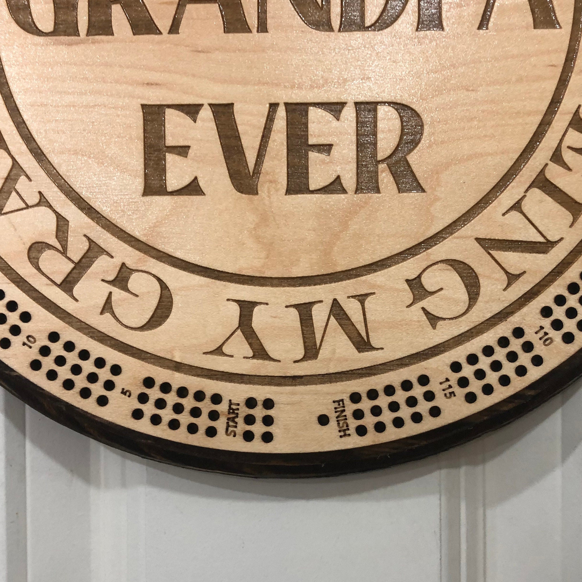 Mejor tablero de cribbage de pista Grandpa Ever 3 120 puntos | Etsy