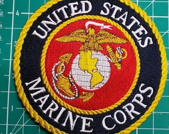 USMC Marines 4.9 Inch Patch Embroidery Free Shipping