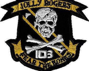 VFA-103 Jolly Rogers Finished Patch Free Shipping