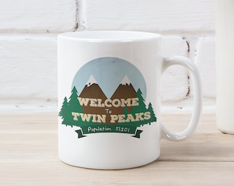 Twin Peaks Poster Bianco 11 oz Tazza in ceramica Regalo Souvenir