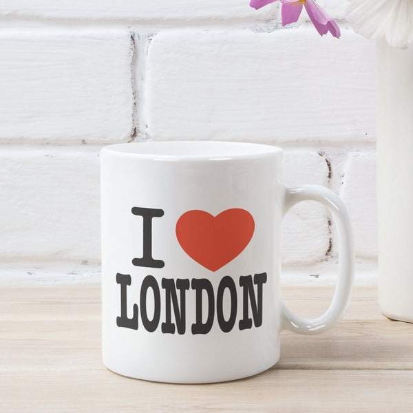 I Love London Heart Novelty Present 11 oz Ceramic Mug Gift Souvenir