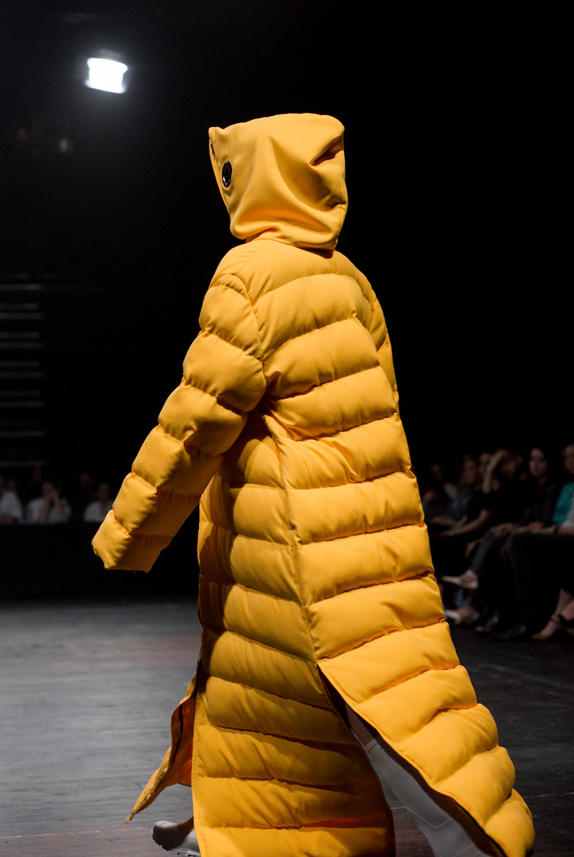 Women's Oversized Yellow Long Puffer Coat with Hoodie Etsy