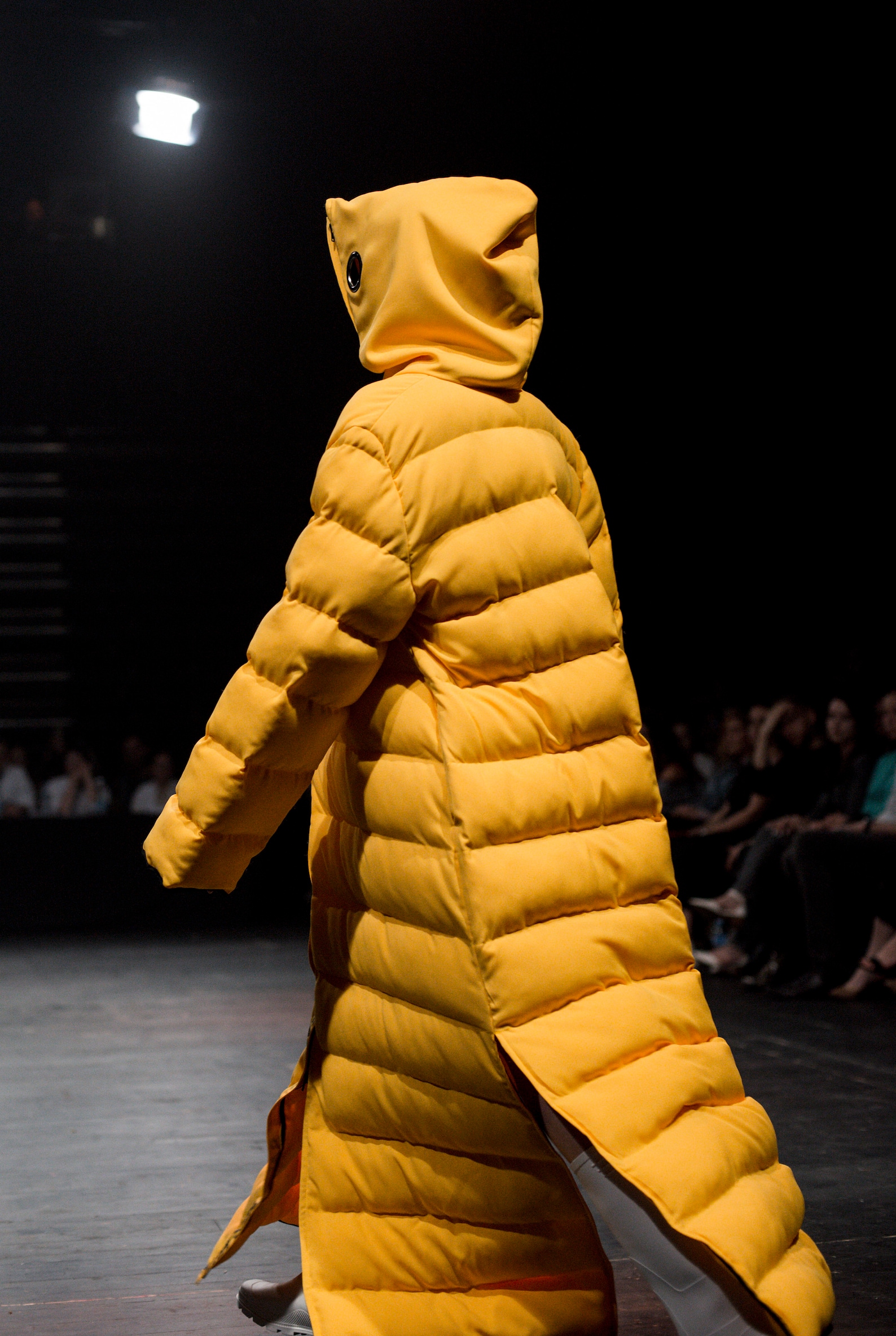 Women's Oversized Yellow Long Puffer Coat with Hoodie Etsy