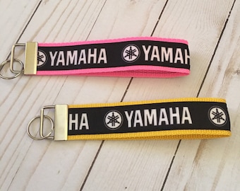 Yamaha inspired wristlet keychain 6"