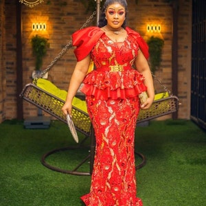 Nigerian Plus Size Dresses Etsy