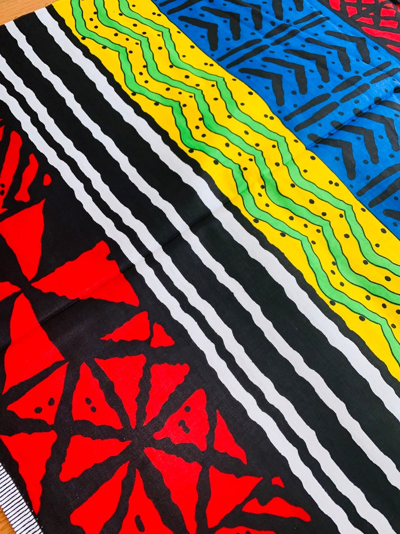 Colorful Cotton Fabric by the Yard Mud Cloth Ankara Quilting Etsy