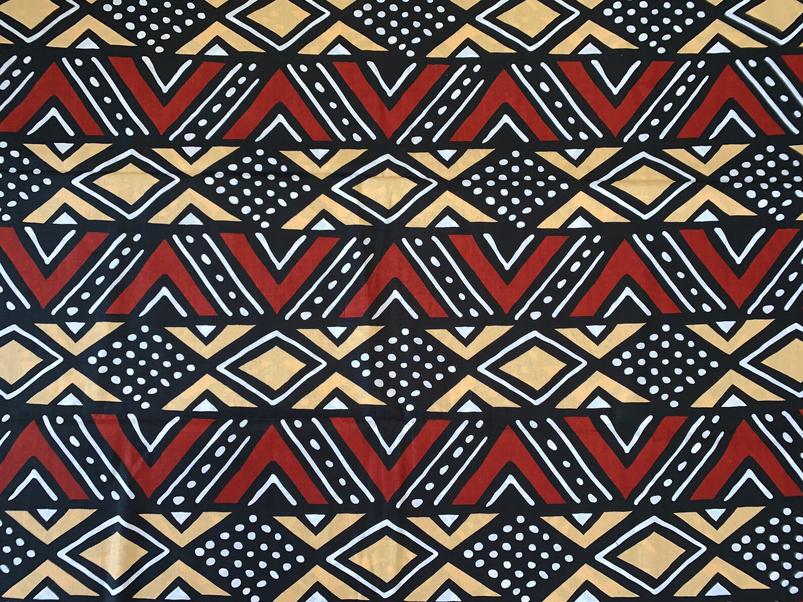 Rust Mud Cloth Inspired African Print Fabric by the Yard Etsy