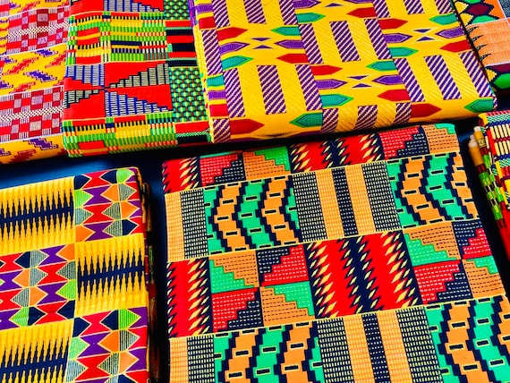 African kente fabric top