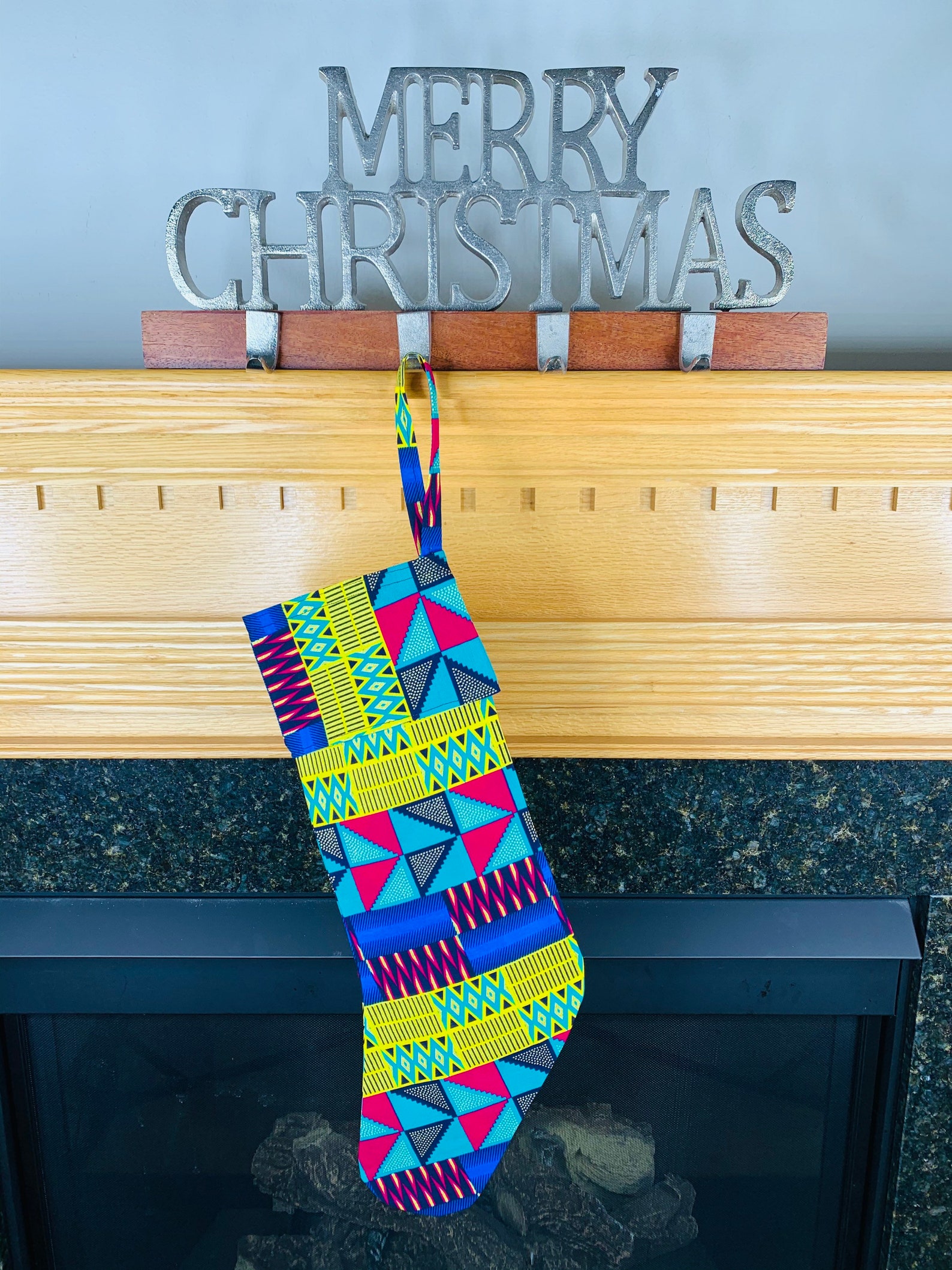 African Christmas Stockings Bling on the Holidays Family Etsy