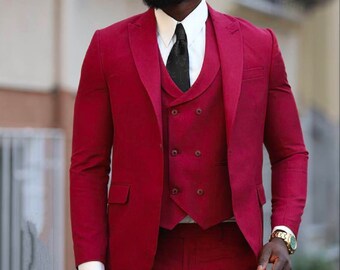 This item is unavailable -  in 2023  Black and red suit, Burgundy  tuxedo, Dark red suit