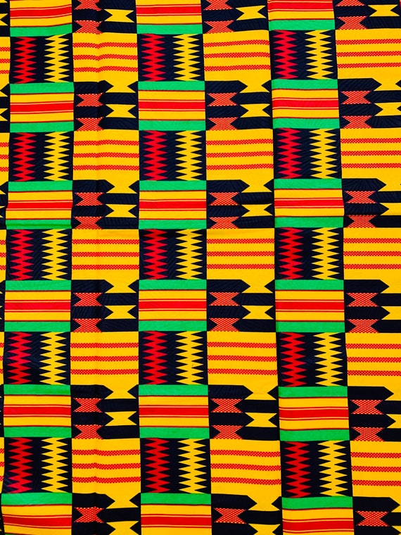 Colorful Kente African Print Fabric by the Yard Ankara Masks -  Finland