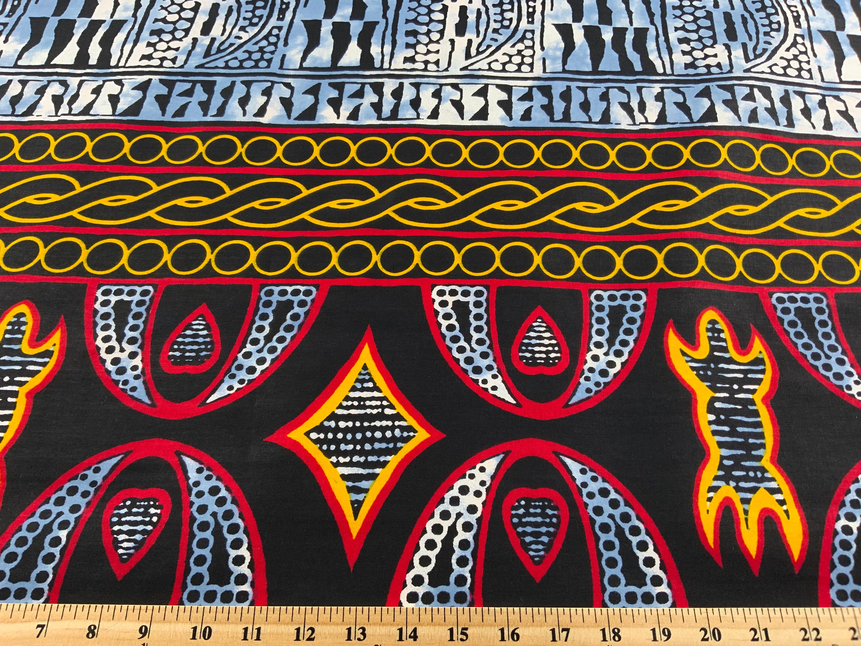 African Fabric by the Yard Ankara Atoghu Toghu Tribal Ethnic